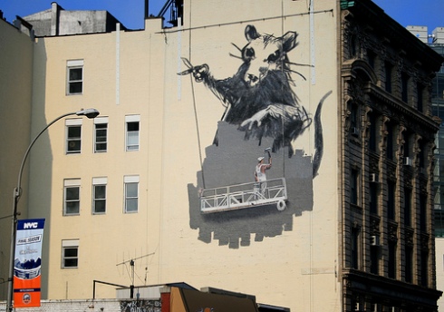 Bansky Rat Mural on Canal Street by caruba on flickr